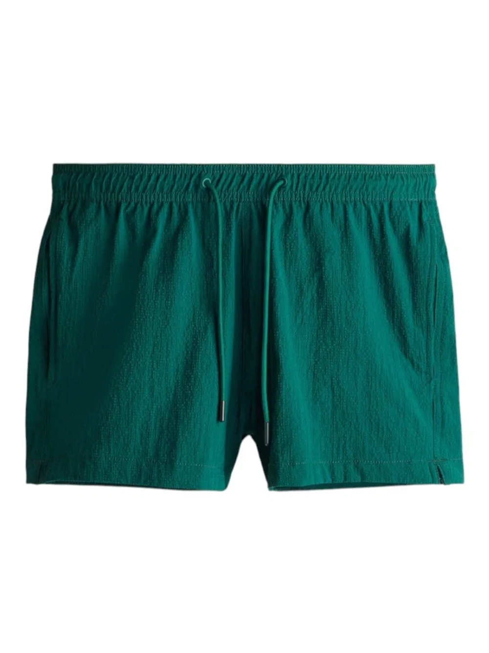 H&M Seersucker Swim Shorts Forest Green Size L